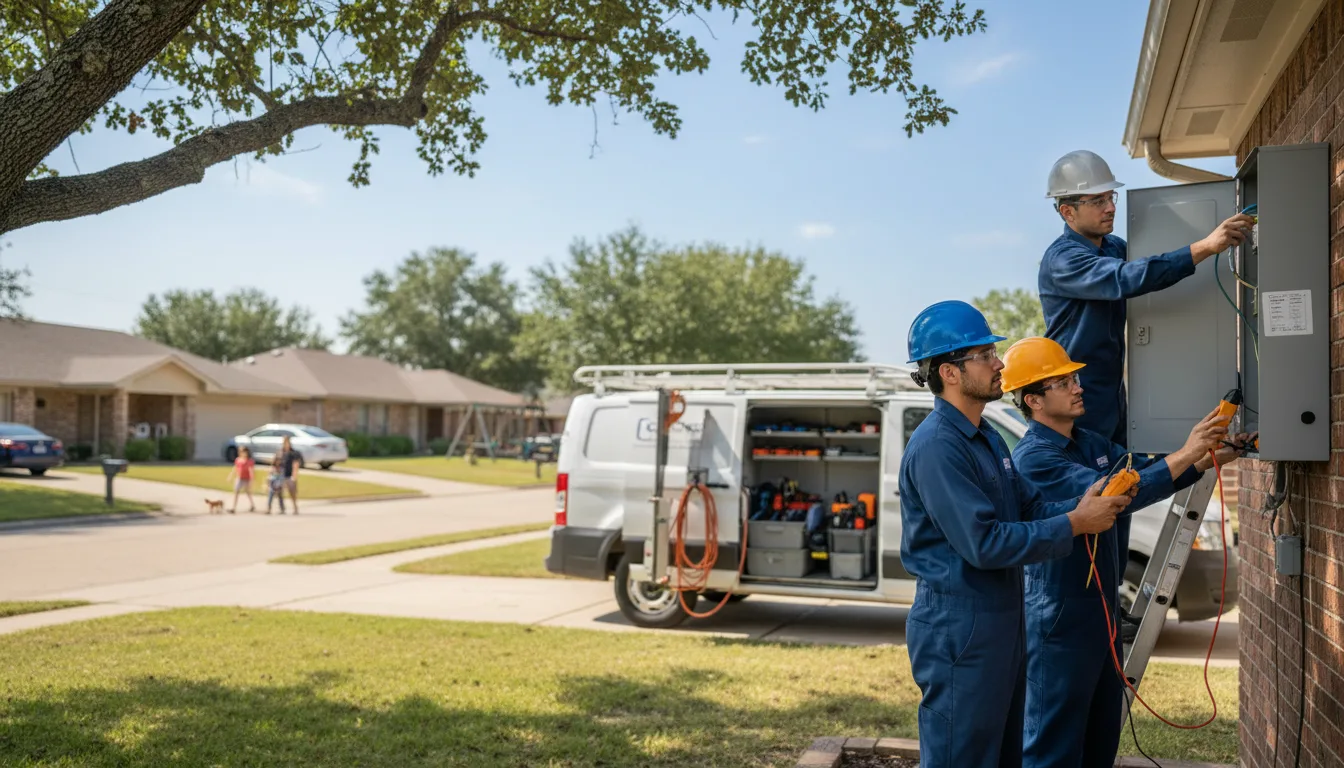 Certified electrician providing emergency electrical services in Protem, MO